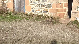 Big Squirt in an Abandoned House