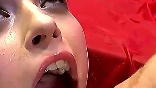 Ggg - Blonde Slut in Wild Ggg Gangbang Swallowing Cum