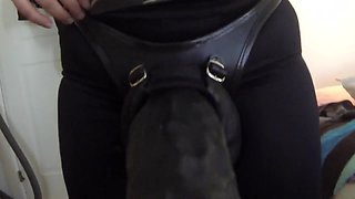 Mistress POV 9. Giant black strapons. Huge naturals 36H.