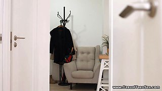 Casual Teen Sex - After a Table Pussy Lick Emily C Got Creamed