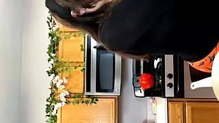 Sexy teen ebony solo toy masturbation