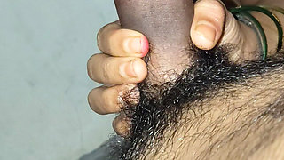 Girl sucks cock as a birthday gift