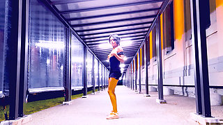 Wyld Yasmin Dancing and Flashing Herself in Public