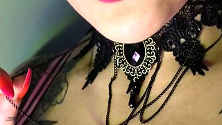 Cute curly brunette solo webcam masturbation