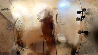 Roommate Nadia after shower HIdden Cam