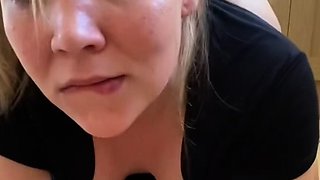 Amateur blonde ass fucked and facialized