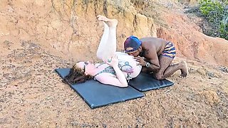 Blonde Teen Lets Him Eat Her Ass on Mountain - Hardcore Anal & Creampie