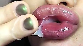 Lip Smelling JOI with Cum Countdown