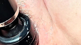 Close up - Clit Pops Out and Pussy Lips Open with Contraction Orgasim