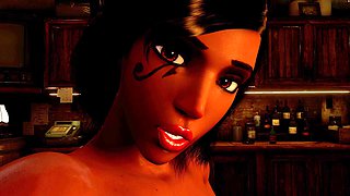 Pharah Deepthroats Your Cock for a Facial and She Takes Hard Backshots