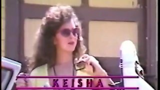 Retro classic hardcore threesome with Keisha and Candie Evans