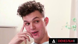 DEVILS FILM - Hot Babysitter Sophia Burns Gets Her Butthole Plumbed By The Teen She Babysits