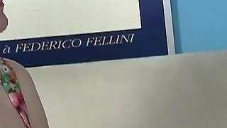 She has just turned eighteen and Ariel Stoman a slut with a shaved and tattooed vagina likes to get penetrated in her pussy