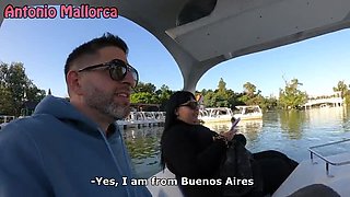 Instant Boat Pick Up: Shy Argentinian BBW with Big Ass Gives Blowjob and Rough Doggy Style Sex