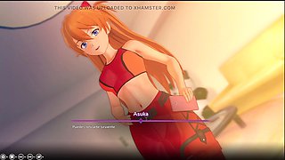 Neon Genesis Evangelion hentai adventure with cartoon sex action