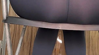 Stinky Fart Queen in Black Leggings