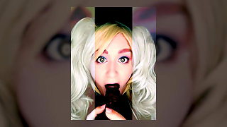 Hott Blonde Next Door Wants to Try Sucking on Your Big Black Juicy Cock