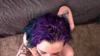 Pale Ryder - Horny Inked Babe Surprises Stepdad - Mypovfam