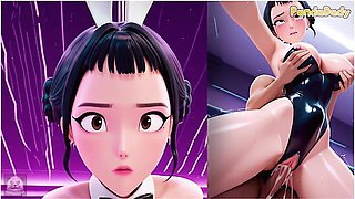 K-pop Demon Hunters Bunny Hentai - Big Tits Zoey Bunny Suit