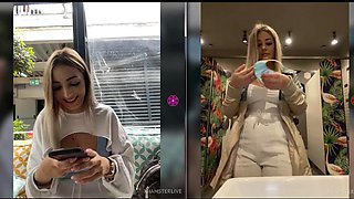 Mv397  2 GIRLs  SAME PLACE AND TIME  LAVATORY 2: Blonde, Xhamster  Public Porn