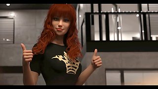 MissKitty2K's wild anime adventure in a 3D fantasy world