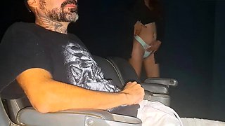 Cuckold takes wifey to porn cinema for the first time!
