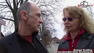 German Mature Housewife Persuaded To Have Sex On The Street