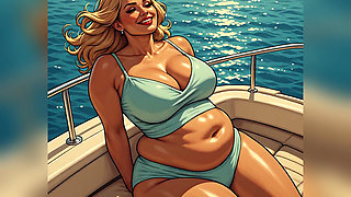 Hot Women Enjoying Yacht Ai Art