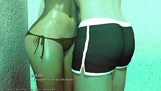 Isabella's Thick Tits Squeezed at Swimming Pool - Fitting Room Ass & Boob Destruction Follows