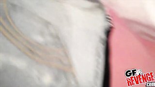 Homemade pussy-licking session with hot brunettes Hope Howell and Julia