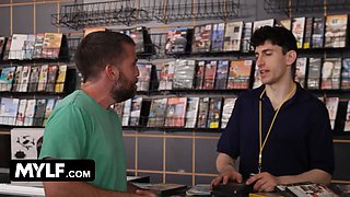 When sarah, the milf of nick\u2019s cravings entered his supermarket, the stud wasn\u2019t able to chat to her - mylf