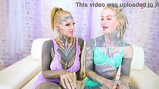 two Torrid Strongly Inked NUBILES Stiff PLUMB world champ, ASS-TO-MOUTH, gapes, facial cumshot