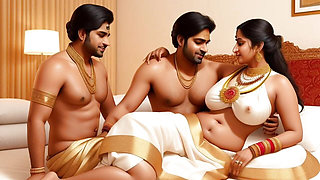 cute saree bhabhi gets naughty with her devar for rough and hard anal sex after ice massage on her back in Hindi indian sex