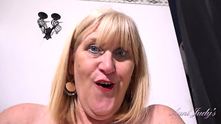 Auntjudys - Busty Mature BBW Catherine Can Needs a Gardener for Her Hairy Bush