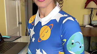 JOI -stepdaughter Visits Stepdaddy at Work Day! She Finds Out He's in Porn and She Becomes Very Bratty and Demands That She Get Put