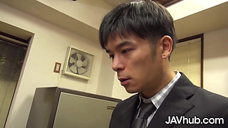 Horny Anna Mihashi Helps BF by Fucking His Boss Like a Slut