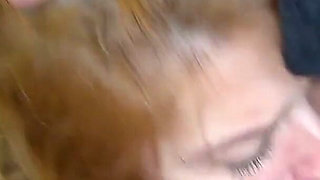 Cuckold's Wife Sucks the Bull in POV, Swallows His Cum and Goes to Kiss Her Husband