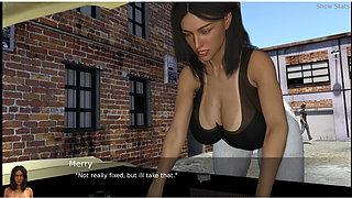 Project Hotwife - Gameplay - Roleplay - Wife Tries to Repair Car and Get Wet