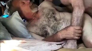 Bareback Daddy Gets Fucked Hard