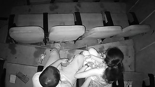 Horny College Lovers Romance In Theatre