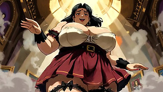 Ai Cartoon BBW Dancing Women Clips