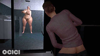 BBW in 3D rich woman in 3D