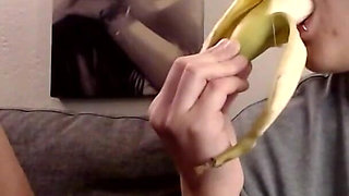 Lesbian Eating Bananas