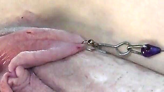 Stretched Pumped Pussy Pissing Close up 3