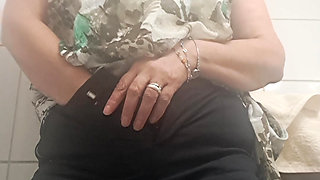 a moment of passion in the quick bathroom