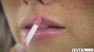 Cheerful Jean and Eva's big ass brunette video