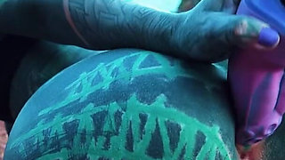 I Masturbate Outside My Anal Hole with Dildo Until I Need to Pee