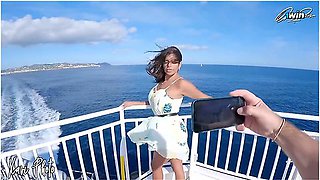 Sheila Ortega Sucks His Boyfriends Cock In Ibiza Ferrys Public Toilet (check Out Until The End)