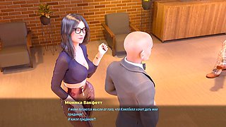 Submissive slut, 3d animation, blowjobs