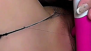 New Torn Black Tights and Super Juicy Dripping Cum Pussy